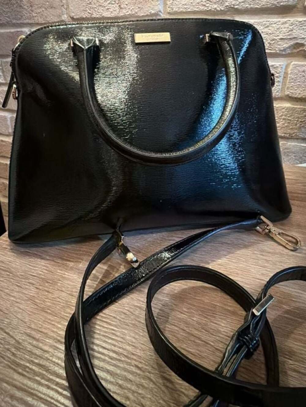 Kate Spade New York Bixby Place Carli Patent Leather Dome Satchel